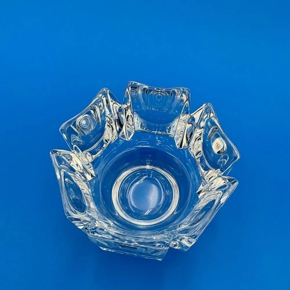 VINTAGE ORREFORS Swedish Crystal Corona Bowl